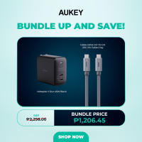 AUKEY PA-B4T Omnia ll 45W 2 USB C Port PD Charge GaN Fast Technology Charger