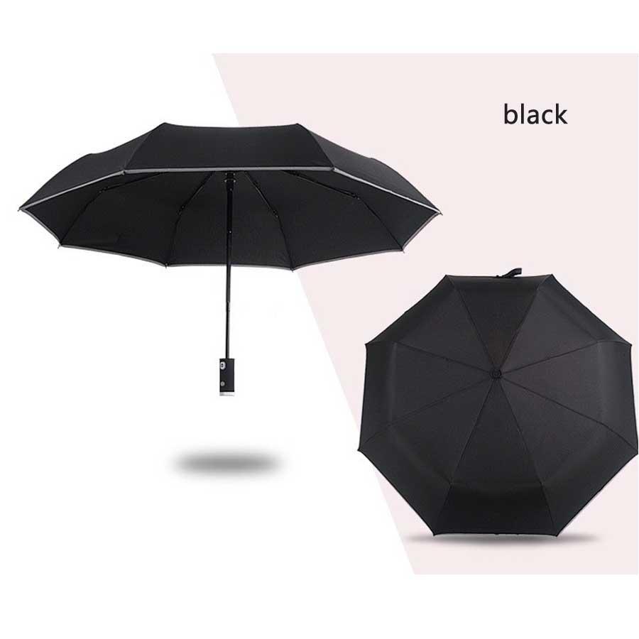 Automatic Umbrella with Night Flashlight (Black)