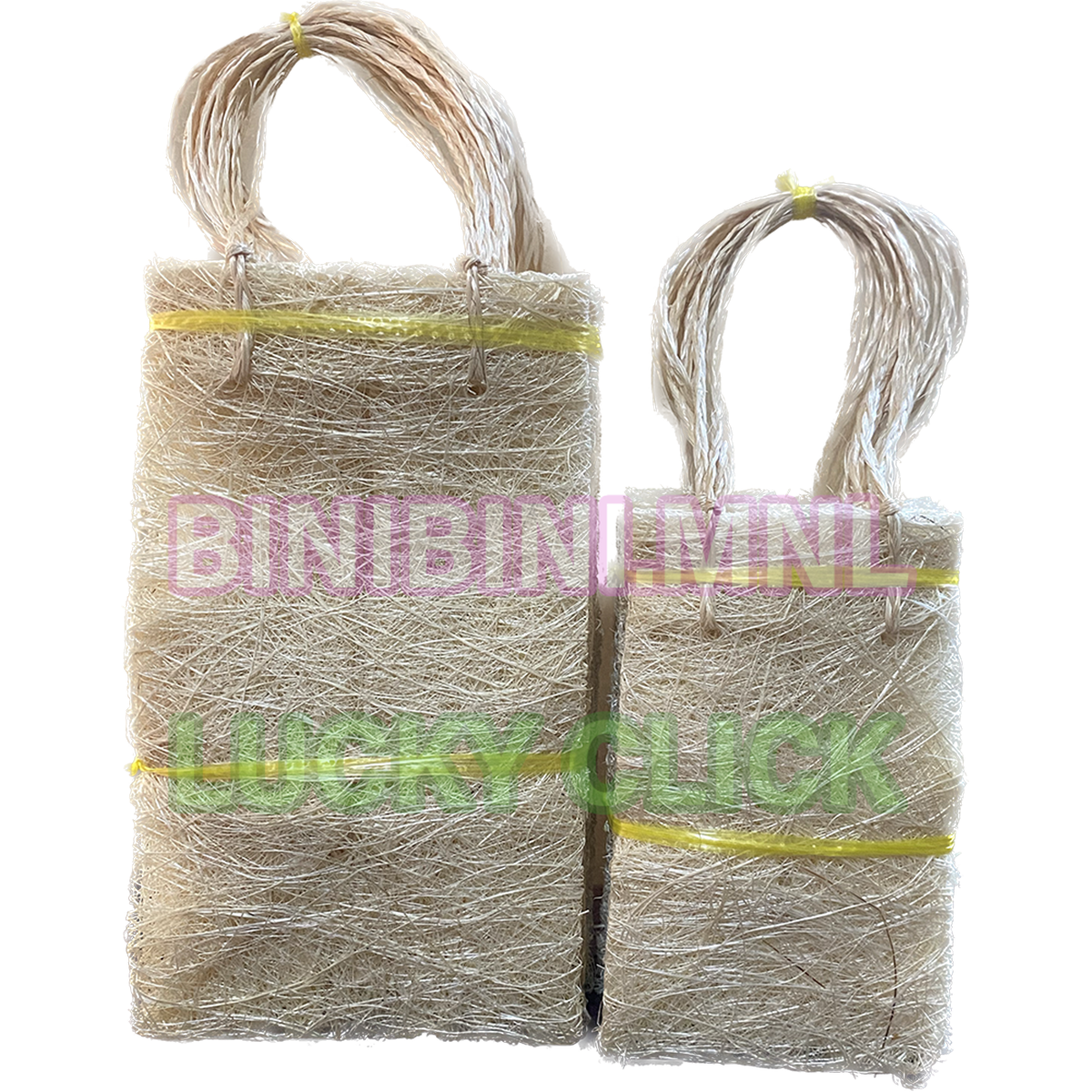 ABACA GIFT BAG 4x4x7 | 3X3X5 (Inches) | 10 pcs Sinimay