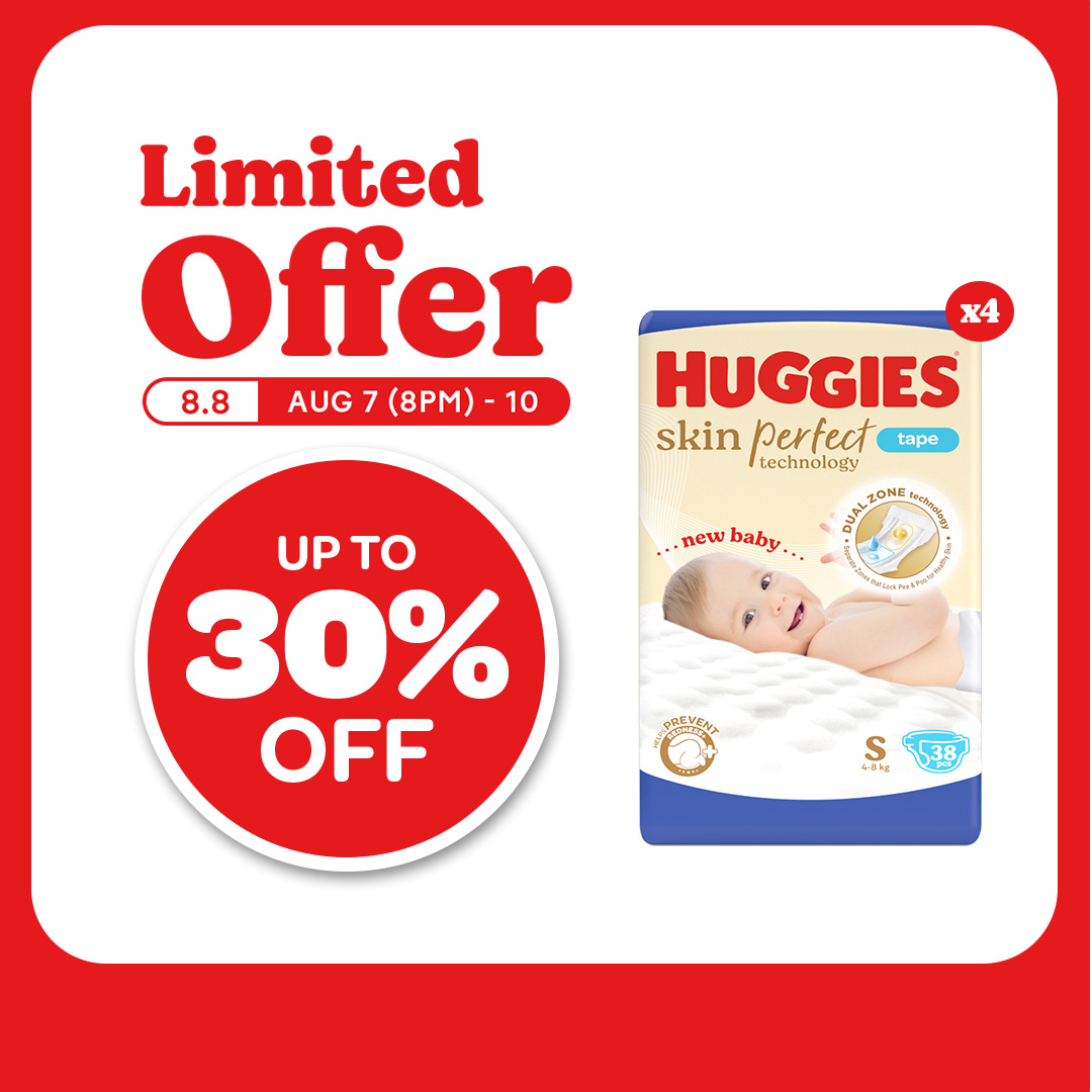 Huggies Skin Perfect Diaper - Small 152 pcs