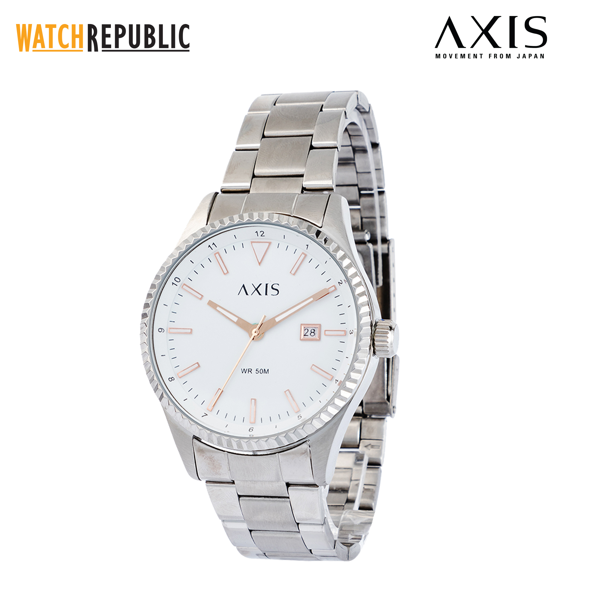 axis watch silver