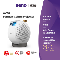 BenQ GV50 1080p Smart Ceiling Projector with Google TV Netflix YouTube & Enhanced Bass