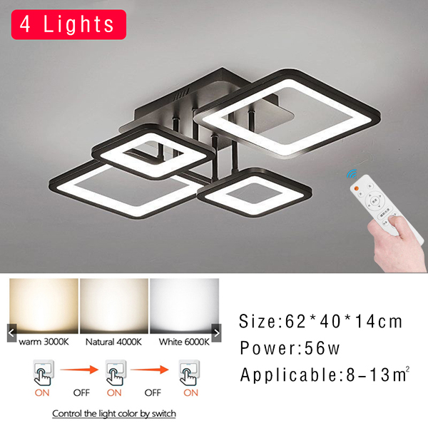 Nordic living room chandelier LED bedroom ceiling light dining room interior decorative lamp 25