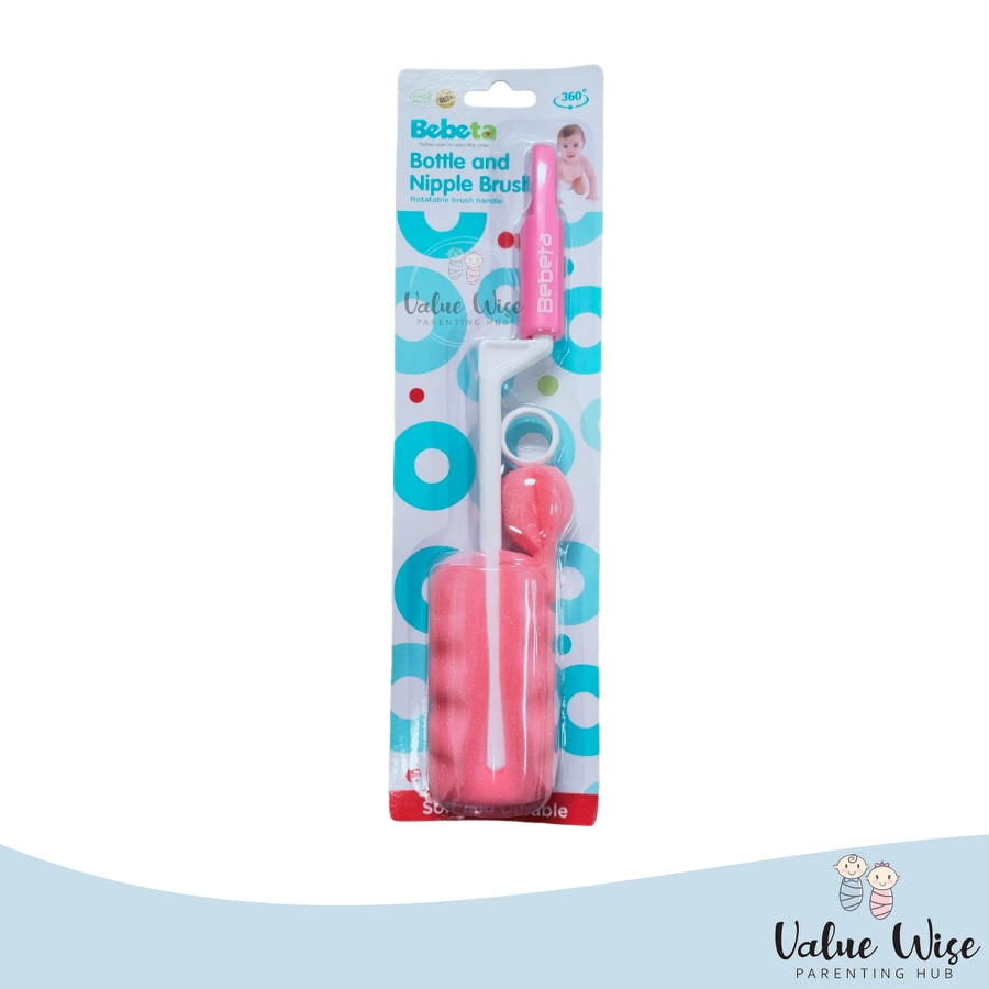 Value Wise Bebeta Bottle & Nipple Brush Foam BPA Free