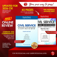 Brainbox Civil Service Exam Reviewer 4th Edition + Simulated Exam Bundle (c)2026