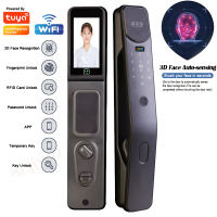 KASIDA automatic door lock wifi tuya smart door lock face recognition smart lock with camera fingerprint ic card password key smart door knob with lock body electronic door lock smart lock main door fingerprint door knob for home hotel
