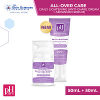 pH Care Lightening All-over Care bundle (pH Care All-Over Care Daily Lightening Anti-Chafe Cream with Niacinamide 50mL + pH Care All-Over Care Daily Lightening Advanced Serum with Niacinamide 50mL)