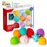 10pcs Huanger Colorful Textured Balls baby sensory teether toy soft rubber bath toys