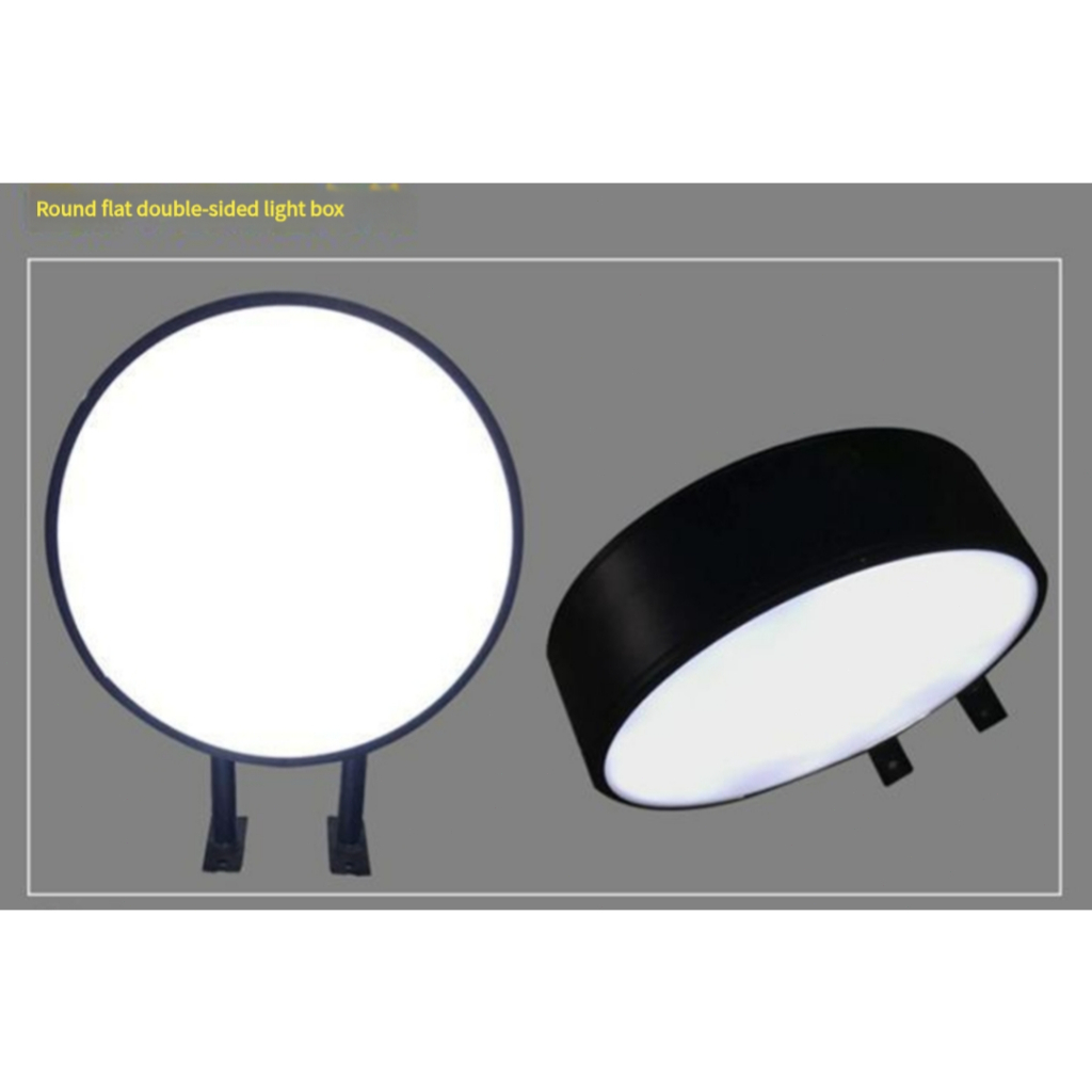 Portable Advertising LED Lightbox ROUND Outdoor Signage/ Without Logo or Print (Plain Only)
