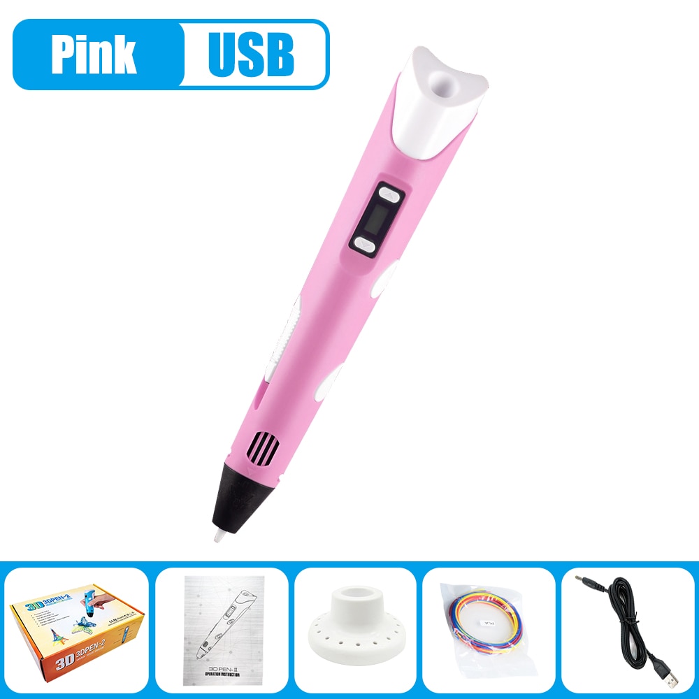 [🇵🇭 Stock&COD] Original 3D Printer Pen Full Set with Filament 3M 3 Colors Toy for kids Scratch Pen For Chicken DIY 3d Printer pen Crafting Doodle Drawing Arts Printer Tools Childrens Toys Magic Pen Drawing