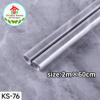BHW  2M*60CM Kitchen Sticker Marble Granite Design Glossy Wallpaper PVC Waterproof OilProof Heatproof