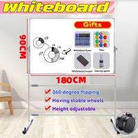KAMPEON White Board Magnetic White board Office School Big Writing Board Multiple Sizes with Stand