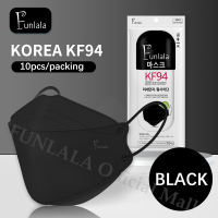 FUNLALA 50PCS KF94 Respirator Face Mask 4 ply Protective KF94 Mask Washable Reusable