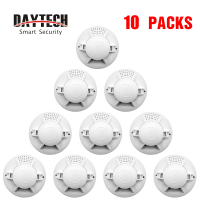 DAYTECH Smoke Detector Fire Alarm Photoelectric Smoke Sensor Battery Powered Smoke Alarm 2 Years Battery Home Safety SM12