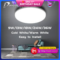 [Delivery in 3 Days]DingDian LED AC85-265V LED Ceiling Lights for Room 9W 13W 18W 24W 36W Easy Surface Mounted Install Cold White/Warm White for Indoor Corrdior Living Room Bedroom