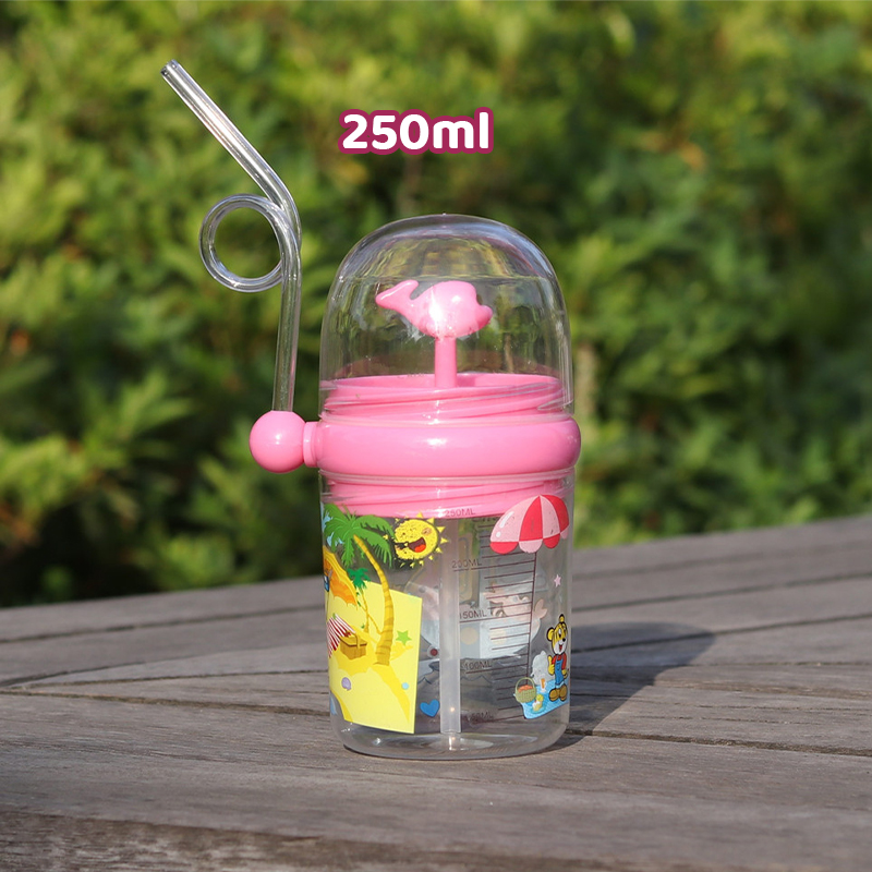 【1-3 Days Delivery】250ML Little Whale Spray Cup That Can Spray Water With Straw Cup Bpa Free Food Grade Children Water Cups