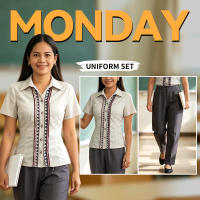 Amyenjoylife DepEd Uniform (2026) New Blouses Formal Women Plus Size Deped Pocket Uniforms Tuesday & Thursday Uniform For Female Classroom-Based Personnel Wear Teaching Uniform