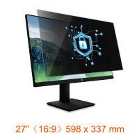 Royqueen Original Privacy Screen Filter Film 21.5 24 27inch PC Computer Desktop Laptop Monitor Anti Glare Anti Spy 30° Invisible Screen Widescreen Protector Film 16:9 ratio