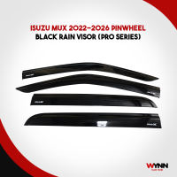 Isuzu Mux 2022-2026 Pinwheel Black Rain Visor (Pro Series)