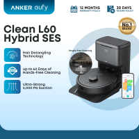 Anker eufy L60 Hybrid Robot Vacuum with Self Empty Station Hair Detangling Technology