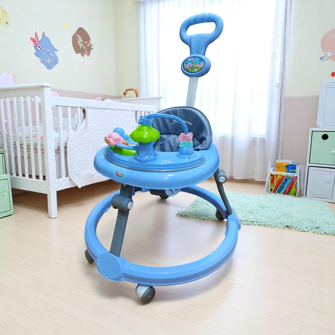 A&H Baby Walker Adjustable Height With Lights and Music for baby boy baby girl leaning walker