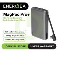 Energea MagPac Pro Plus 10000MAH MagSafe QI2 Power Bank With Built-In Cable and Stand - Compatible with Iphone