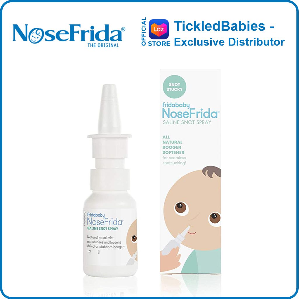 NoseFrida Nasal Spray - Natural Sea Salt Saline Solution - - - ( nose frida sweden baby infant toddler nose cleaner )