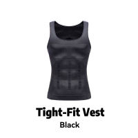 PaoBoo Men Body Shaper Slimming Compression Vest Undershirt Seamless Waist Trainer Tank Top Belly Control Weight Loss Shapewear