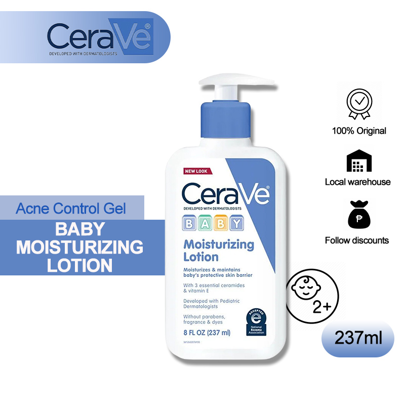 CeraVe Baby Moisturizing Lotion 237ml With Ceramides & Vitamin E Moisturizing Cream Baby Skin Care Barrier ﻿