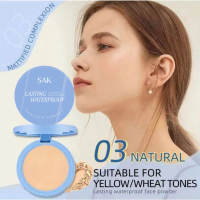 【Buy 1 Take 2】Oil Control Face Powder Waterproof Long-lasting Setting Powder Light Face Compact Powder With Mirror+Puff