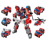 QMAN Blazing Mars Trans Collector 6-in-1 Set Blocks