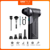 Vantrue T150 110000RPM Cordless Air Duster - Rechargeable Electric Air Duster with 3-Speed SettingsSmall Hand held Air Blower for Keyboard CleanerPCComputerCar