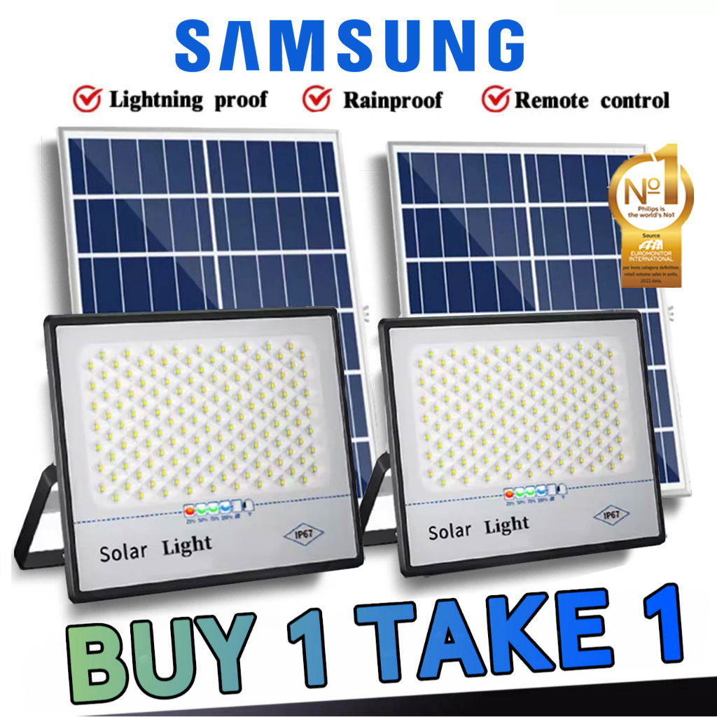 3000W solar light outdoor waterproof lights with panel original with remote control Heavy IP67 STREET LAMP
