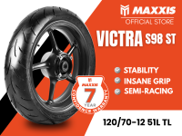 MAXXIS MXS 120/70-12 51L TL Scooter Tire - VIC S98 Tread Tubeless Sporty Handling All-Round Performance