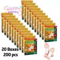 (20boxs Or 200pcs）gold Original Kinoki Cleansing Detox Foot Pads Organic Herbal CIeansing Patches (gold Box)