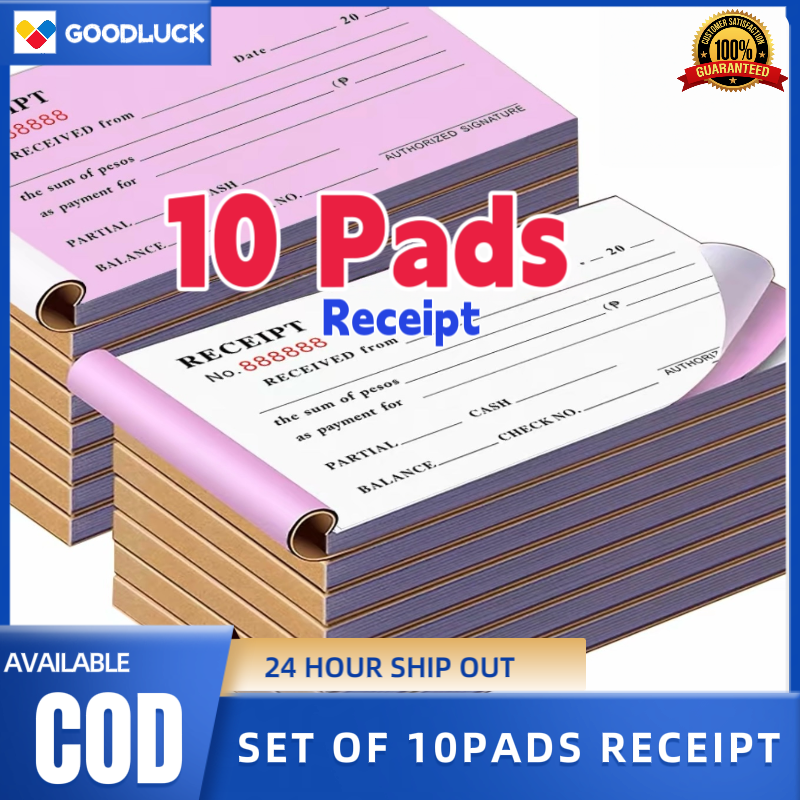 Receipt 10 Pads R3 RESIBO CARBONIZED FORMALITY RECEIPT 10 BOOKLETS 3.5 X 6 INCHES