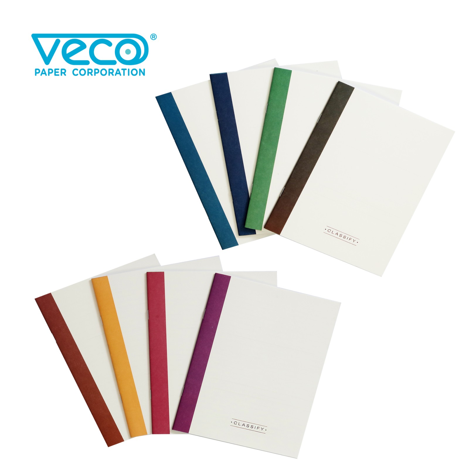 Veco Classify String Binder Refill Booklet 2 sets (8 booklets)