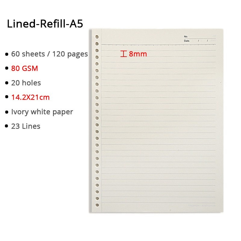 【On Hand】A5/B5 Pastel Series Binder Notebook With Refills With Free Separator School Notepad Stationery