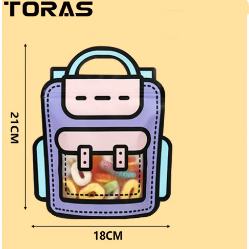 TORAS Cute candy bag portable birthday gift bag school snacks creative holiday cartoon childrens gift Bag