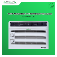 EVEREST 0.6HP Non-Inverter Window Type Air Conditioner | Wide Airflow Design | Healthy Air Filter | Covers 8-10 sqm | Energy Efficient | Fast Cooling Technology | Eco-Friendly R32 Refrigerant | Easy Installation | Fast Shipping |