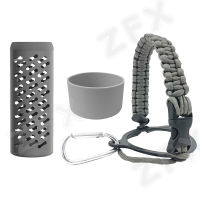 Full Cover Silicone Case for Aquaflask Tumbler Original 18oz 22oz 32oz 40oz for Aqua Flask Lanyard Hydroflask Paracord Handle Non-slip Silicone Boot Accessories Rope Suit