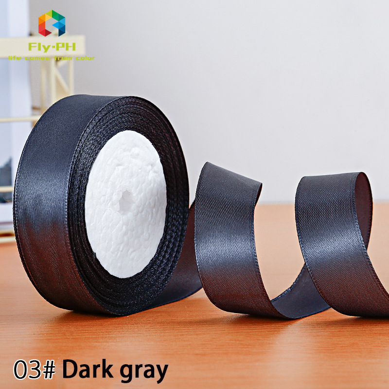 Fly.PH | 25Yards/22m/Roll 2.5cm ribbon satin ribbon decorative ribbon gift packaging Ribbon roll