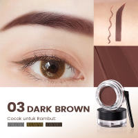 FOCALLURE Free Set Tools Eyeliner Cream Brow Tint Makeup Brown Waterproof Eyebrow Cream Gel With Brow Brush Facial Natural Repair Cream