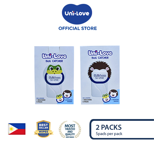 UniLove Bug Catcher (Includes 1 machine and 5 sticker pads) Pack of 2