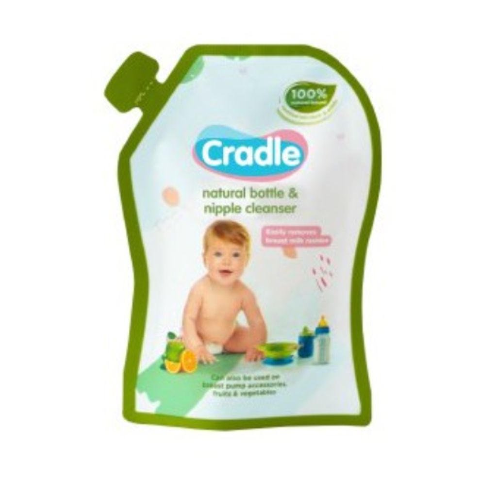 Cradle Natural Bottle & Nipple Cleanser 40ml Refill Travel Pack Sampler