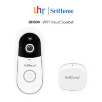 SriHome DH004 4MP Wi-Fi Smart Doorbell Set (Mobile Intercom) No Cable and Pairing Network Easy Setup Supports Hibernation and Wake-up Mode with human Sensor PIR Timing Management Remote Playback APP Remote Monitoring Smart Ringtone Reminder