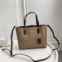 Coach Mollie 25 Official Store Original authentic Women Tote bags C4084 Cow leather Small shopping bag Sling bag Shoulder crossbody handbag for women Size :25×19×12cm