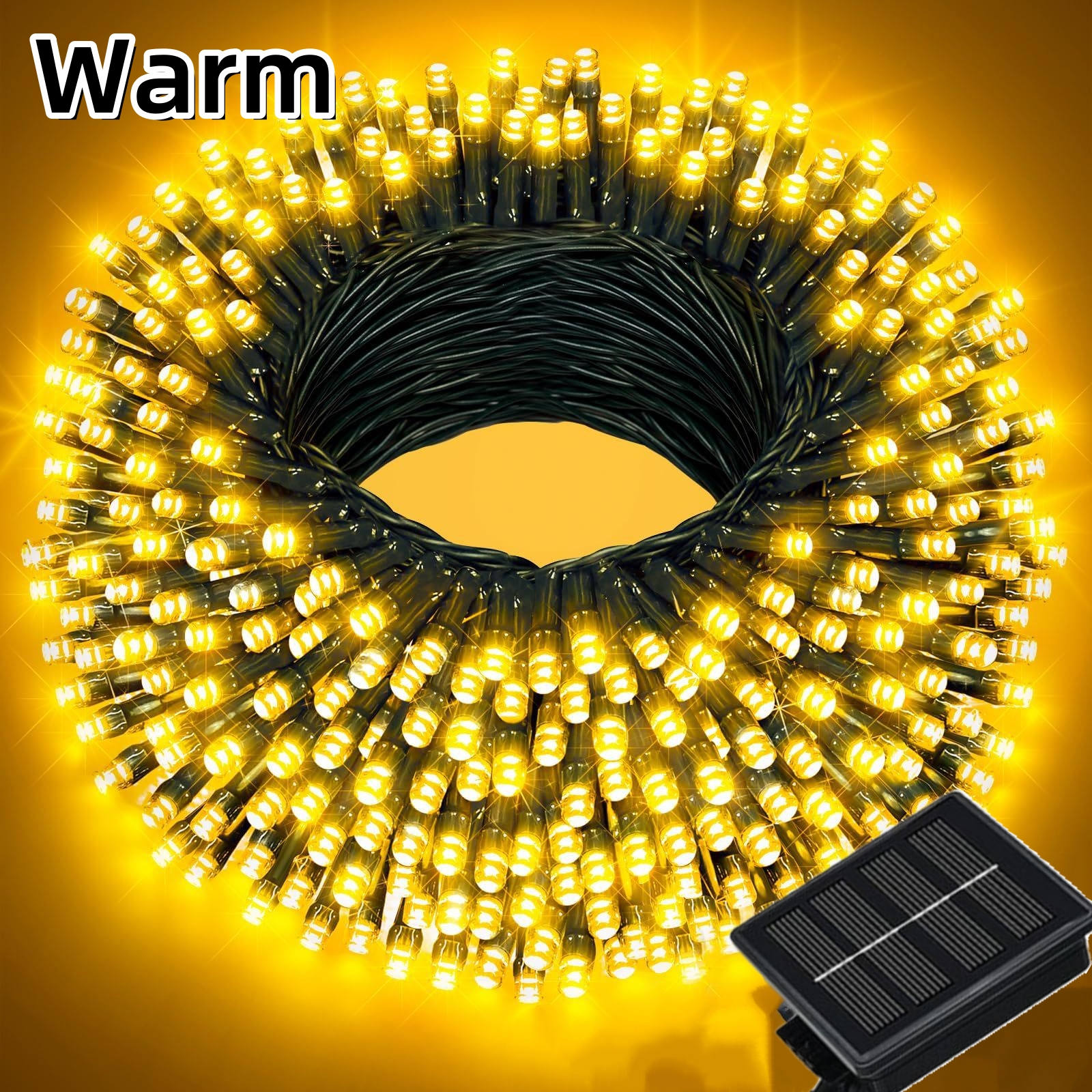 KANKA Christmas Lights Outdoor Solar 12M LED Waterproof Holiday 8 Model Seasonal 100 LED Outdoor Solar Powered String Fairy Lights 12M Christmas Lights