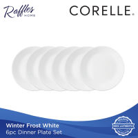 6pc Dinner Plate Set - Winter Frost White