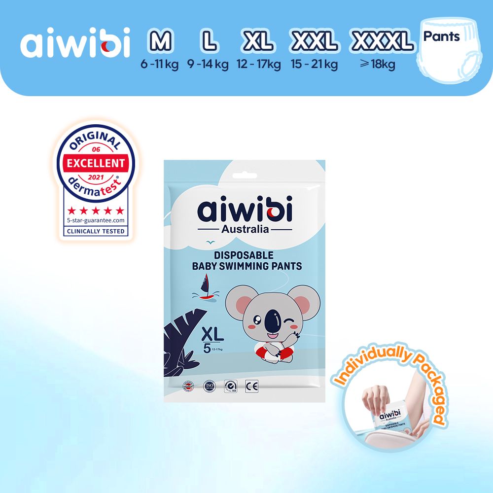 Aiwibi Swimming Disposable Waterproof Baby Swim Pants for Baby Pull-Up Pants L XL XXL XXXL Swimming Pool